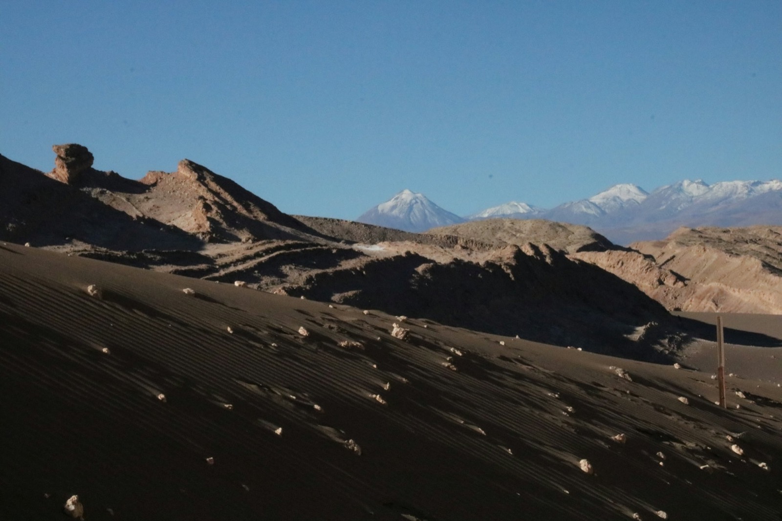 Valle de la Luna ao entardecer, Atacama